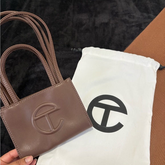 Telfar Handbags - Telfar Chocolate Brown Mini Shopping Bag